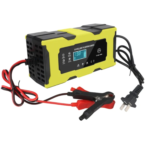 Cargadores de batería de coche de 6A y 12V, reparación inteligente de pulso automático, entrada de 110-220V, adaptador de enchufe de EE. UU., UE, cargador de batería de motocicleta S1 12V/2A - Imagen 8