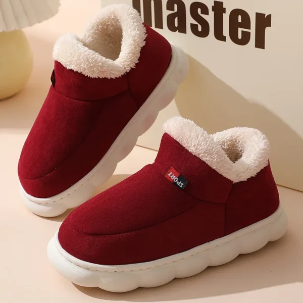 Botas cálidas súper suaves para mujer, forro de piel de felpa para exteriores, zapatos para el hogar, botas de nieve clásicas y cómodas para mujer - Imagen 21