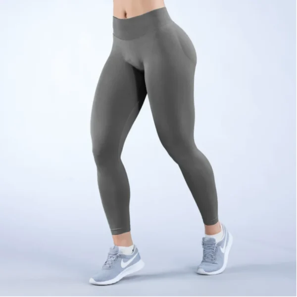 Mallas de impacto para Yoga para mujer, pantalones sin costuras rizados, mallas de alta calidad, pantalones de Fitness de costilla baja, medias de Fitness de alto estiramiento - Imagen 9