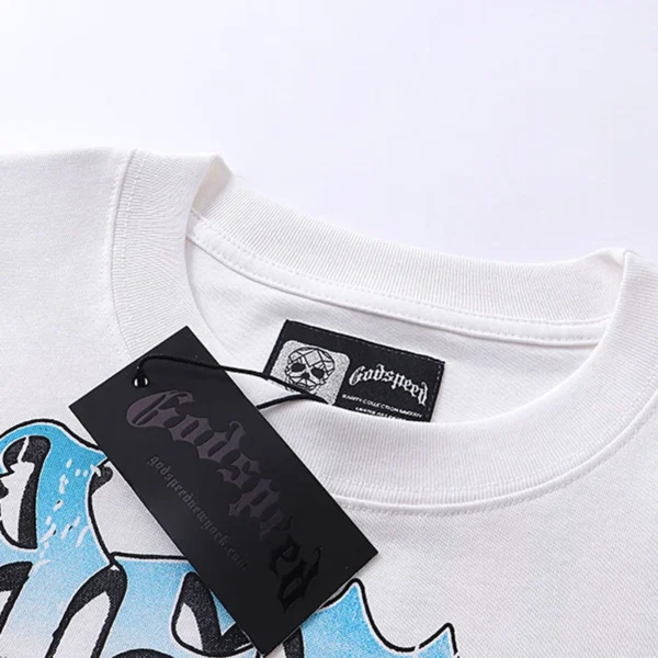 Camisetas Godspeed moda americana de venta al por menor estampado manga corta GOD SPEED Top - Imagen 5