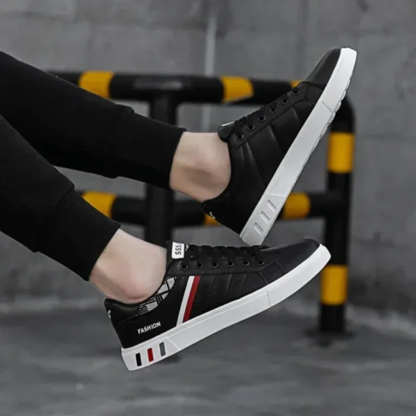 Zapatos planos Para Hombre, zapatillas de deporte de lujo Para Hombre, calzado Para deportes al aire libre Para Hombre, zapato vulcanizado de moda, Tenis Para Hombre, primavera y otoño 2024 - Imagen 5
