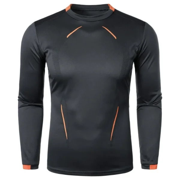 Camiseta de entrenamiento deportivo de manga larga de secado rápido para hombre, ropa de calle ligera para Fitness, camisetas transpirables de gran tamaño para hombre - Imagen 7
