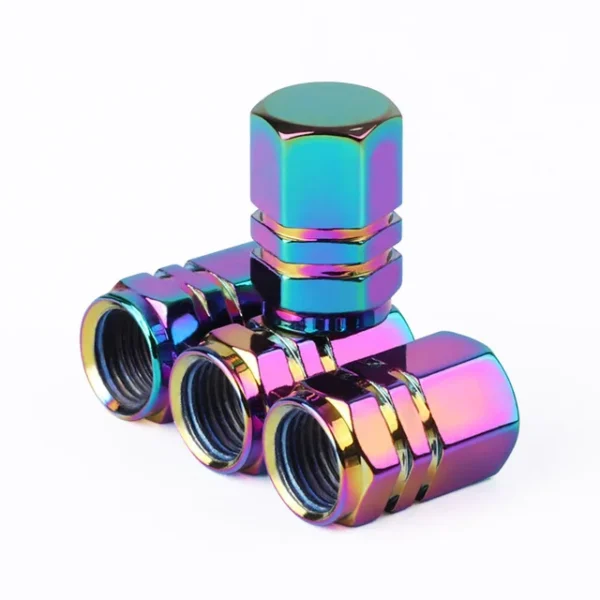 Tapas de válvula de neumático de coche de aluminio, cubierta hermética de válvula de neumático de aleación hexagonal, polvo impermeable para automóviles, motocicletas, camiones y bicicletas - Imagen 30