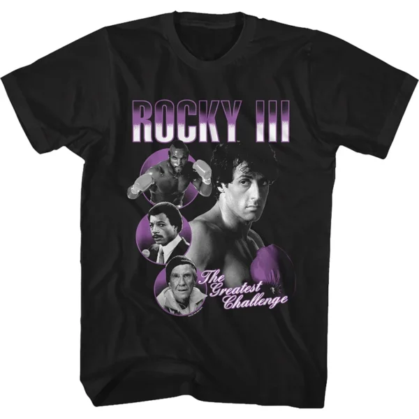 Camiseta de los hombres de alta calidad Slim Fit hombres de manga corta 1976 Hollywood Classic Rocky Stallone Stallone película conjunta estilo Retro - Imagen 8