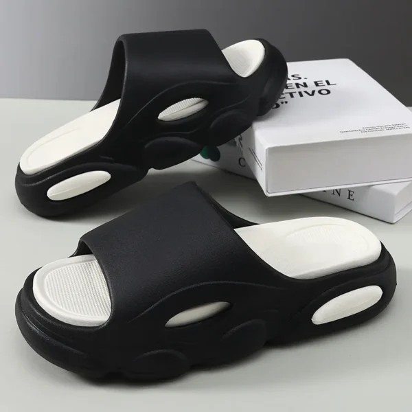 Sandalias de verano para hombre, sandalias de plataforma de casa de nube suave a la moda, zapatos de playa antideslizantes para exteriores Unisex, zapatillas de baño para hombre - Imagen 9