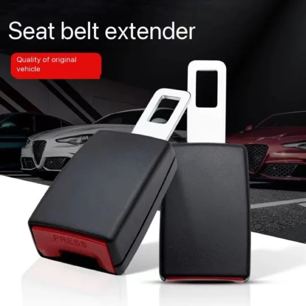 Extensor de cinturón de seguridad para coche, cubierta para cinturón de seguridad, relleno para cinturón de seguridad, hebilla de enchufe, Clip para cinturón de seguridad, accesorios para coche - Imagen 2