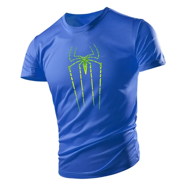 Camiseta con estampado de araña para hombre, Top de manga corta, holgado, informal, Hip-Hop, personalidad, moda de verano - Imagen 24