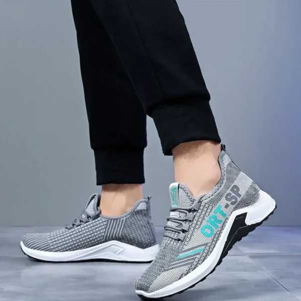 Zapatos para hombre, zapatos deportivos de moda, zapatos casuales, zapatos para correr transpirables, zapatos de tenis para entrenamiento para caminar al aire libre ﻿ - Imagen 4