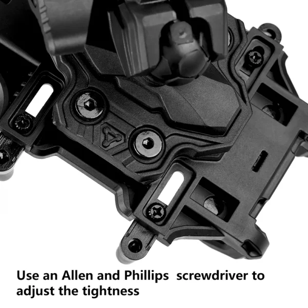 Soporte negro a prueba de golpes para teléfono de motocicleta y bicicleta, soporte antivibración para manillar, abrazadera ajustable Universal para teléfonos inteligentes - Imagen 4