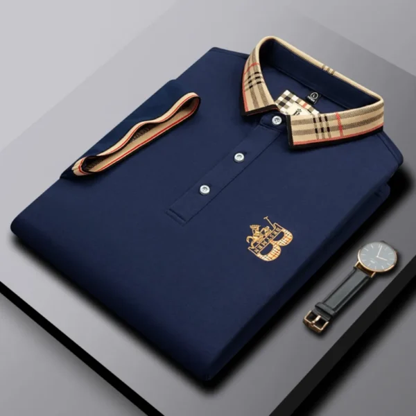 Camisa POLO de marca de lujo de manga corta para hombre, novedad de verano, diseño Jacquard, Top de Golf clásico de moda, camiseta suave y transpirable - Imagen 5