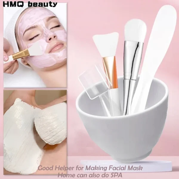 Herramientas para mezclar mascarillas faciales, aplicador Facial reutilizable, espátula, cuenco para máscara agitadora, Kit de cuchara, suministros de maquillaje de belleza para el cuidado de la piel