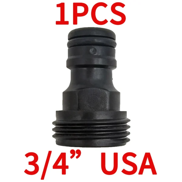 Tetina de conector rápido EURO USA, adaptador de tubo de manguera roscada macho de 3/4 pulgadas para sistema de riego por goteo de tubería de jardín - Imagen 12