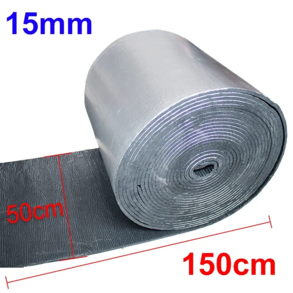 Estera amortiguadora de sonido para coche, 100/150/200/300cm x 50cm, 5/10/15mm, amortiguación de calor y ruido, estera amortiguadora insonorizada para puerta de motor de capó de coche - Imagen 9