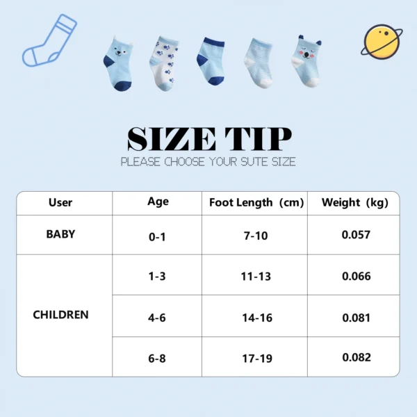 10 pares de calcetines para bebés recién nacidos, niños y niñas de 0 a 3 años, calcetines suaves de algodón con dibujos de animales y dibujos animados para niños, novedad de 2025 - Imagen 2