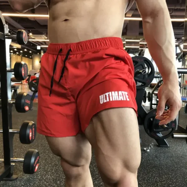 Pantalones cortos deportivos Fitness Brother pantalones de tres cuartos de secado rápido transpirable elástico músculo hombres peso perro sentadillas de talla grande M-3XL - Imagen 10