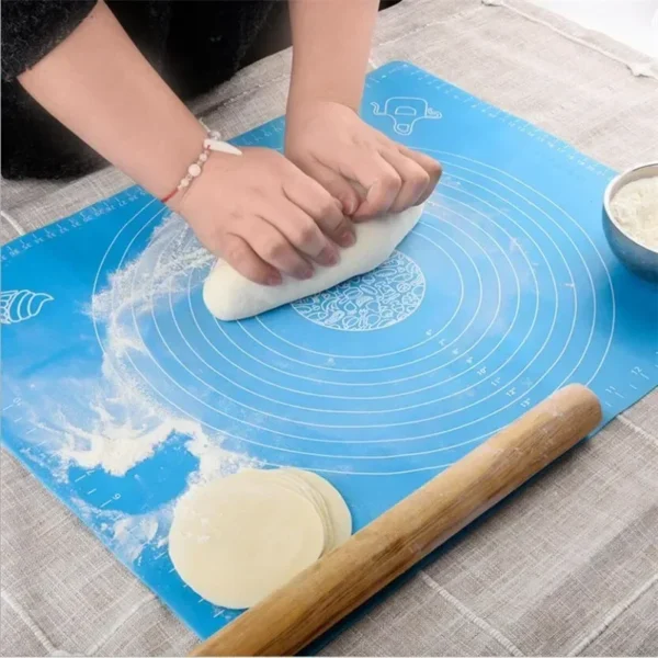 Esteras de silicona para hornear hoja masa de Pizza soporte antiadherente pastelería accesorios de cocina herramientas de cocina utensilios para hornear 29*26cm - Imagen 3
