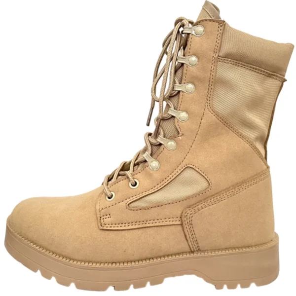 Botas de combate tácticas de cuero para hombre, botas de desierto para senderismo al aire libre, botines transpirables para hombre - Imagen 8