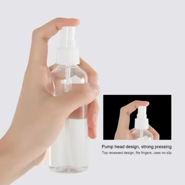 Botella pulverizadora de plástico transparente portátil aspersor de plantas suministros de jardín rociador de riego 3 uds 30ml/50ml/100ml - Imagen 4