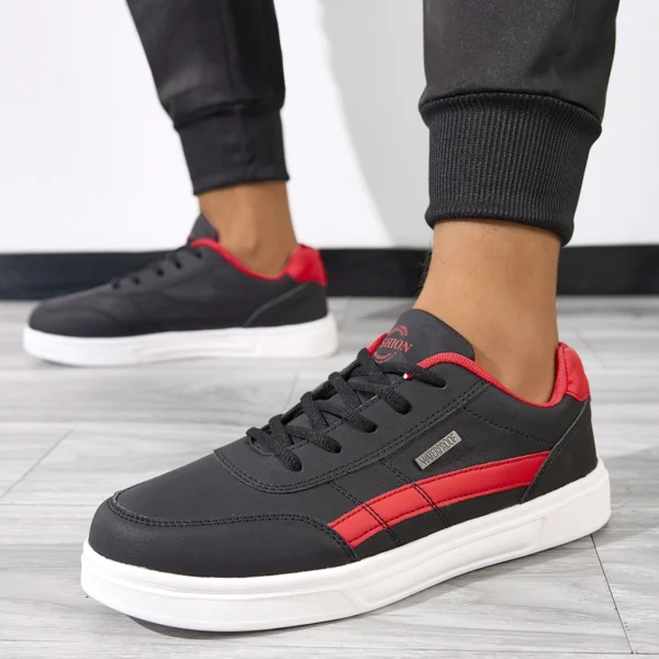 Zapatos deportivos para hombre, zapatillas de deporte azules y rojas, informales, transpirables, atléticos, para correr, caminar, gimnasio, zapatos planos para mujer, zapatos de fiesta transpirables - Imagen 4