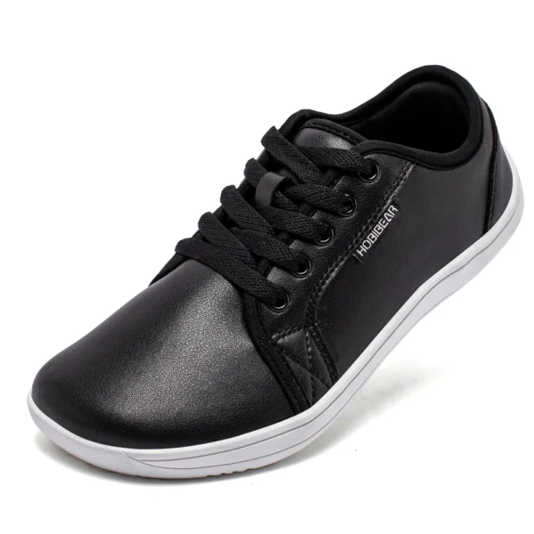 Zapatos minimalistas para hombres y mujeres, zapatos de punta ancha descalzos sin caída, zapatillas ligeras informales de cuero Artificial para caminar