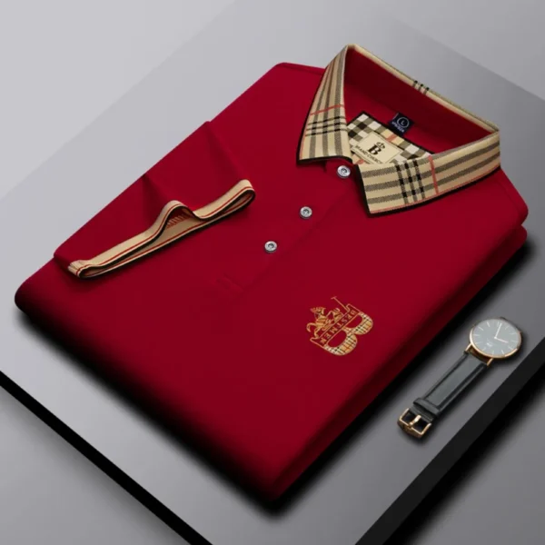 Camisa POLO de marca de lujo de manga corta para hombre, novedad de verano, diseño Jacquard, Top de Golf clásico de moda, camiseta suave y transpirable