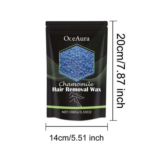 OceAura-granos de cera para depilación rápida de todo el cuerpo, 100g, axilas, piernas, piel seca y suave, suave y no irritante - Imagen 10