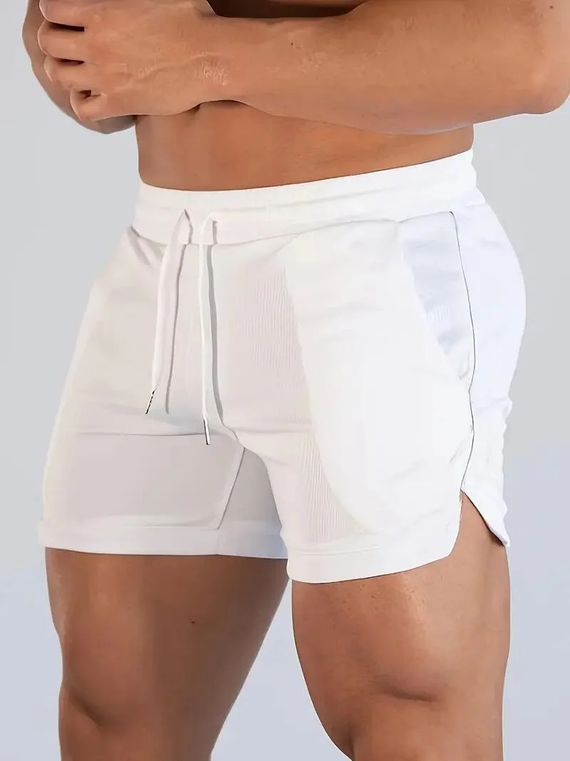 Pantalones cortos para hombre, pantalones cortos deportivos de verano para gimnasio, pantalones cortos para gimnasio, ropa deportiva para correr, pantalones cortos para correr, deportes para hombre y trotar - Imagen 4