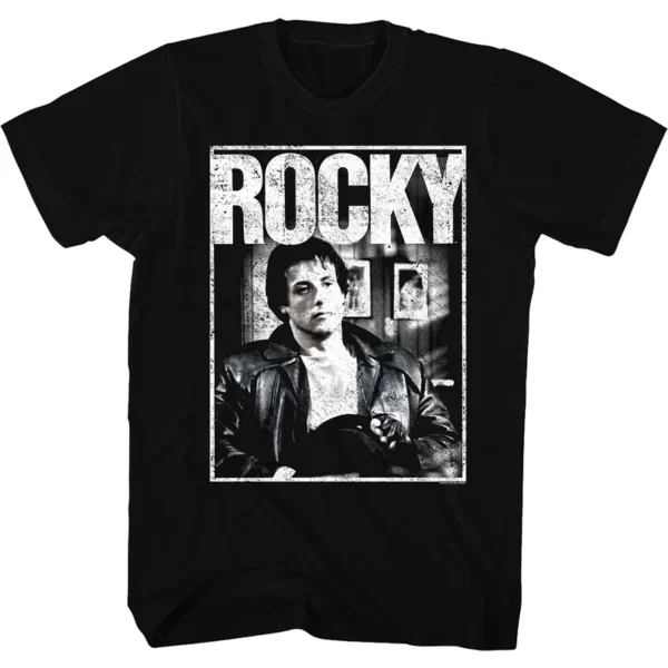 Camiseta de los hombres de alta calidad Slim Fit hombres de manga corta 1976 Hollywood Classic Rocky Stallone Stallone película conjunta estilo Retro - Imagen 2
