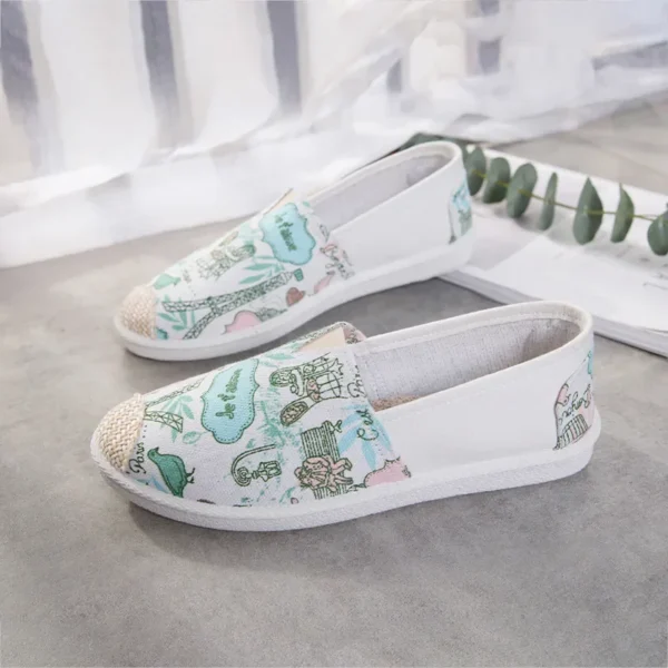 Zapatos de verano para mujer, zapatos planos transpirables de malla, Zapatillas ligeras cómodas para mujer, calcetines, mocasines sin cordones para mujer, Zapatillas para mujer - Imagen 18