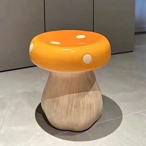 Muebles decorativos, taburetes creativos y divertidos con forma de seta, silla para sala de estar, sofá pequeño, taburete, banco para cambiar zapatos, taburete otomano para el hogar - Imagen 7