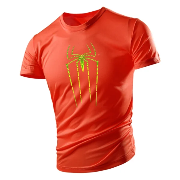 Camiseta con estampado de araña para hombre, Top de manga corta, holgado, informal, Hip-Hop, personalidad, moda de verano - Imagen 25
