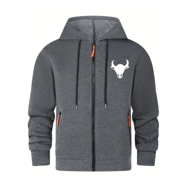 Sudadera con capucha de primavera y otoño, color sólido, moda, casual, fitness, jogging, camiseta deportiva holgada para hombre - Imagen 5