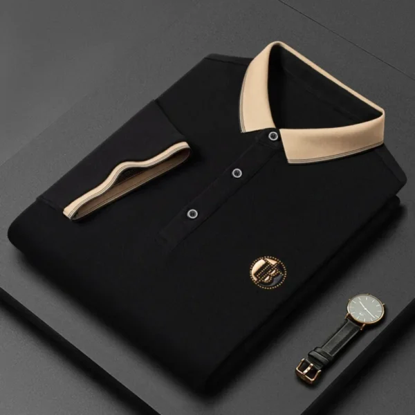 Camiseta para hombre, pantalón corto informal de negocios, jersey de manga, ropa para hombre - Imagen 4