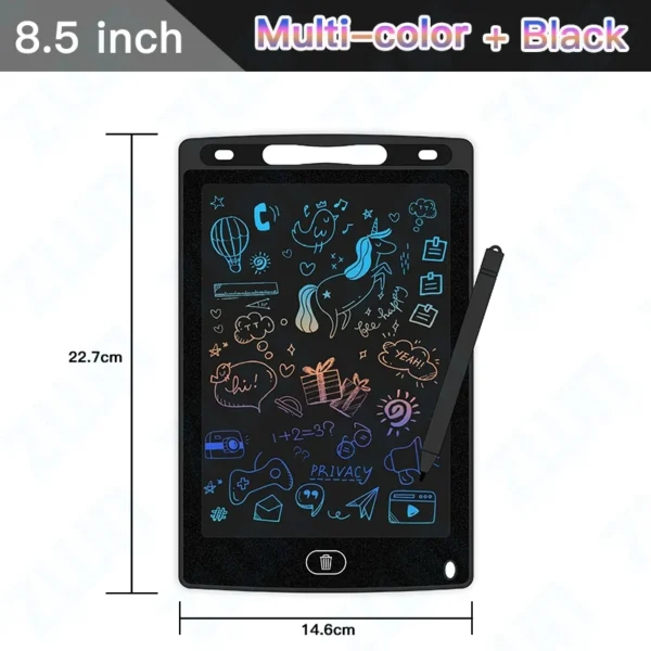 Tablero de dibujo LCD de 6,5/8,5/10/12 pulgadas, tableta de escritura, pizarra mágica de dígitos, herramienta de pintura artística, juguetes para niños, juego mental, regalo para niños - Imagen 19