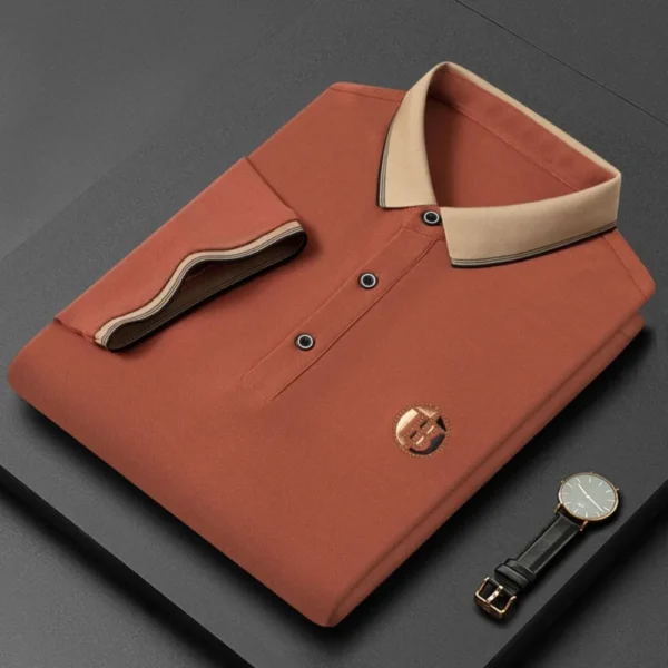 Camiseta para hombre, pantalón corto informal de negocios, jersey de manga, ropa para hombre - Imagen 3