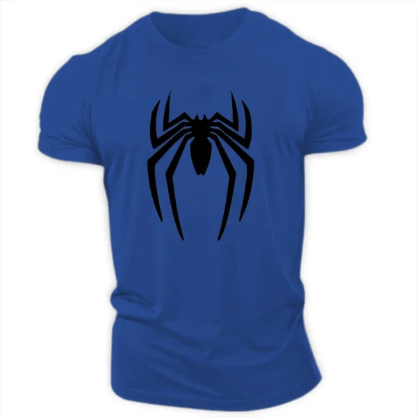 Camiseta con estampado de araña para hombre, Top de manga corta, holgado, informal, Hip-Hop, personalidad, moda de verano - Imagen 20