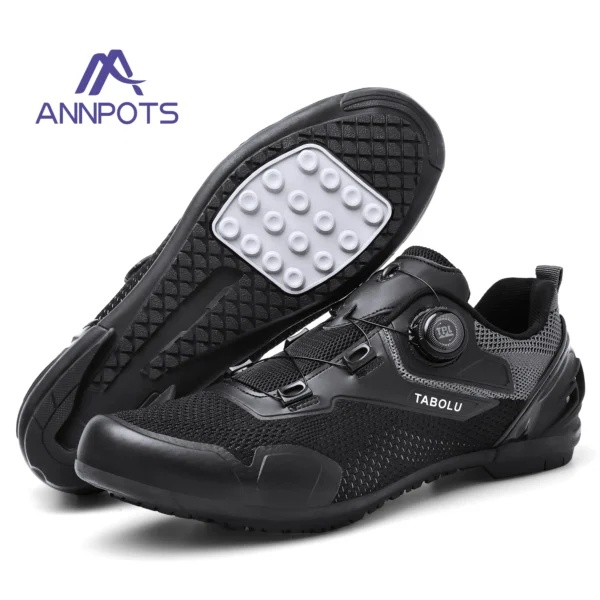 Zapatos para bicicleta de montaña, cómodos, ligeros y transpirables para exteriores, zapatillas deportivas para ciclismo, zapatos MTB para hombre, zapatos deportivos Unisex - Imagen 10