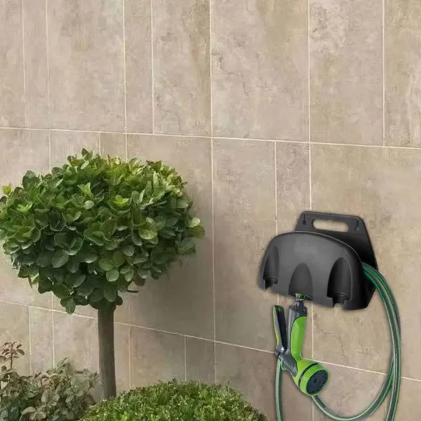 Soporte de manguera montado en la pared, ganchos de manguera duraderos, colgador de manguera de Metal, soporte de manguera de agua de Metal para manguera exterior - Imagen 2
