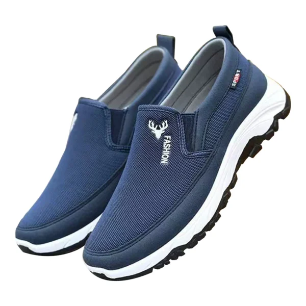Zapatos náuticos Penny para hombre, zapatillas deportivas transpirables, ortopédicas, planas, sin cordones, para actividades al aire libre, senderismo y caminar - Imagen 7