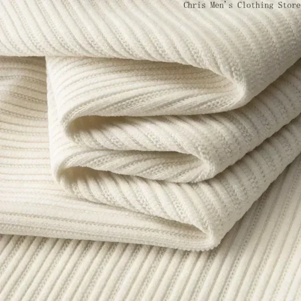 Pantalones de chándal gruesos de gran tamaño para hombre, pantalones de pana de moda de lujo, pantalones informales de negocios de alta calidad para otoño e invierno - Imagen 5