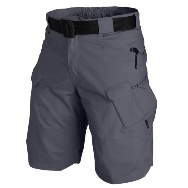 Pantalones cortos militares urbanos para hombre, pantalones cortos tácticos de carga impermeables, pantalones cortos transpirables de camuflaje para exteriores de secado rápido, pantalones cortos informales de verano - Imagen 2