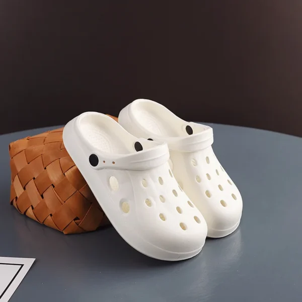 Sandalias de playa antideslizantes para hombre y mujer, zuecos informales de jardín, sandalias cruzadas de punta ancha para exteriores, zapatillas de ducha para el hogar, Verano - Imagen 11