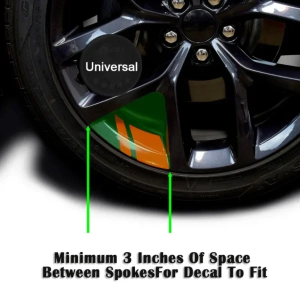 Calcomanías reflectantes para cubo de rueda de coche, cubierta resistente, accesorio Exterior, decoración de coche, pegatinas para Dodge Chrysler Jeep, 6 uds. - Imagen 6
