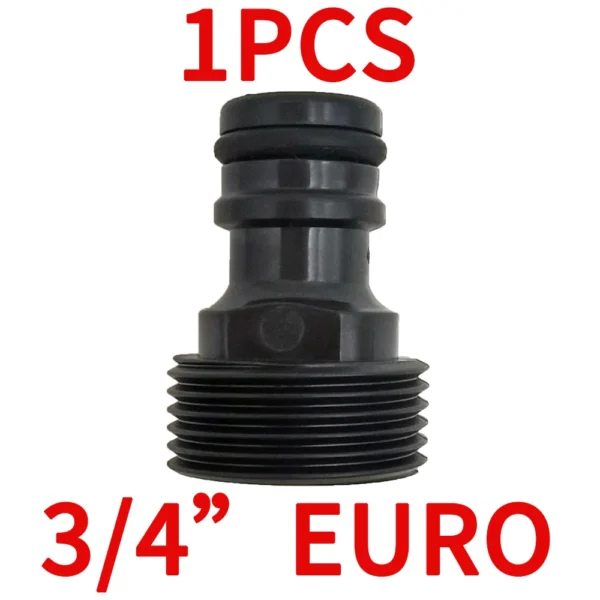 Tetina de conector rápido EURO USA, adaptador de tubo de manguera roscada macho de 3/4 pulgadas para sistema de riego por goteo de tubería de jardín - Imagen 14