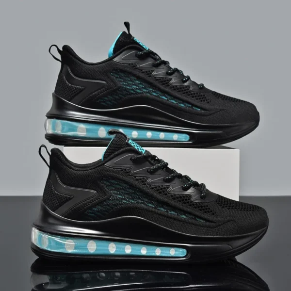 Zapatos casuales Zapatos para caminar transpirables y antideslizantes Zapatos para hombres Zapatos para correr con cordones cómodos y de moda al aire libre - Imagen 4