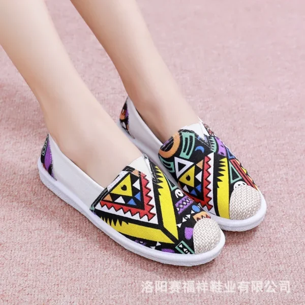 Zapatos de verano para mujer, zapatos planos transpirables de malla, Zapatillas ligeras cómodas para mujer, calcetines, mocasines sin cordones para mujer, Zapatillas para mujer - Imagen 15