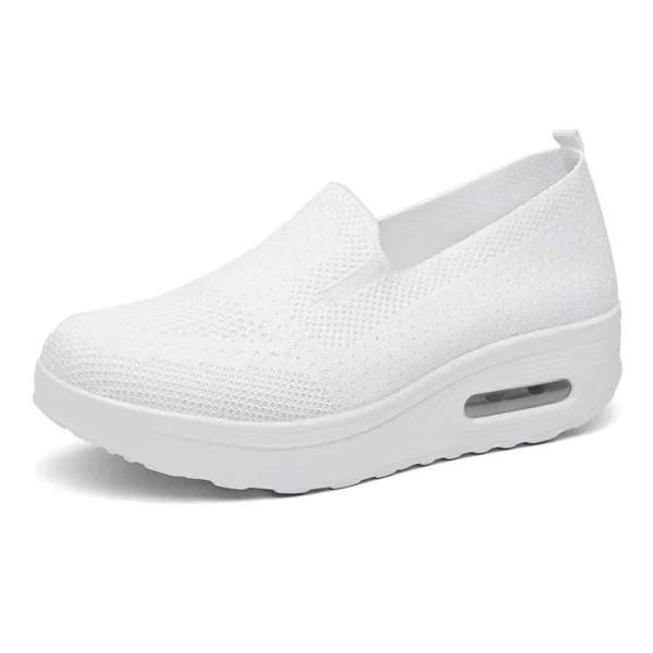 Primavera otoño zapatos oscilantes de mujer mocasines de malla para mujer plataformas planas zapatos de mujer cuñas zapatos de mujer zapatillas de deporte con aumento de altura - Imagen 11
