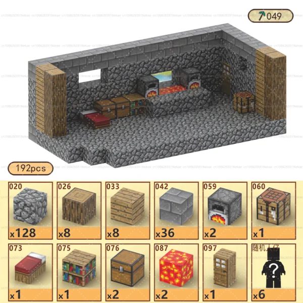 Bloques de construcción magnéticos, cubo magnético, juego de juguetes del mundo de la mina, cubos apilables sensoriales Montessori, juego de construcción, regalo de cumpleaños - Imagen 26