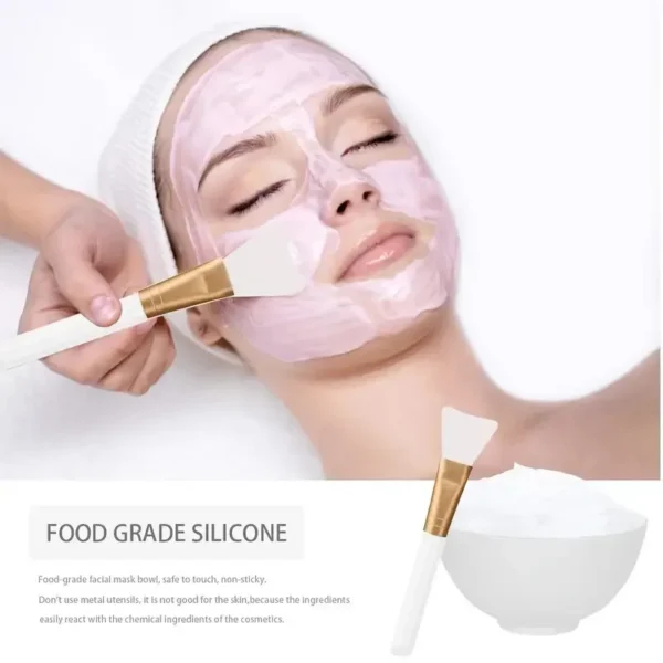 Herramientas para mezclar mascarillas faciales, aplicador Facial reutilizable, espátula, cuenco para máscara agitadora, Kit de cuchara, suministros de maquillaje de belleza para el cuidado de la piel - Imagen 3