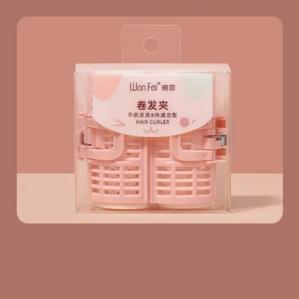 Rizador de pelo con Clip rulos de pelo rosa Clip sin calor plástico sin calor rizos sin calor herramientas para rizar el cabello Cabello 2 uds - Imagen 6